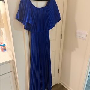 AKIRA Royal Blue Pleated Garment